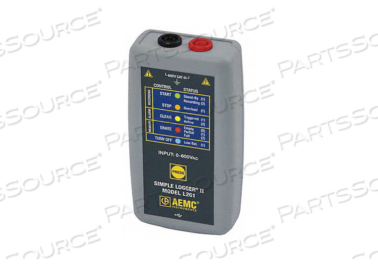 VOLTAGE DATA LOGGER 0 TO 600VAC/DC by AEMC Instruments VOLTAGE DATA LOGGER 0 TO 600VAC/DC by AEMC Instruments