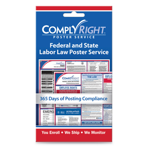 LABOR LAW POSTER SERVICE, "STATE/FEDERAL LABOR LAW", 4 X 7 by Complyright