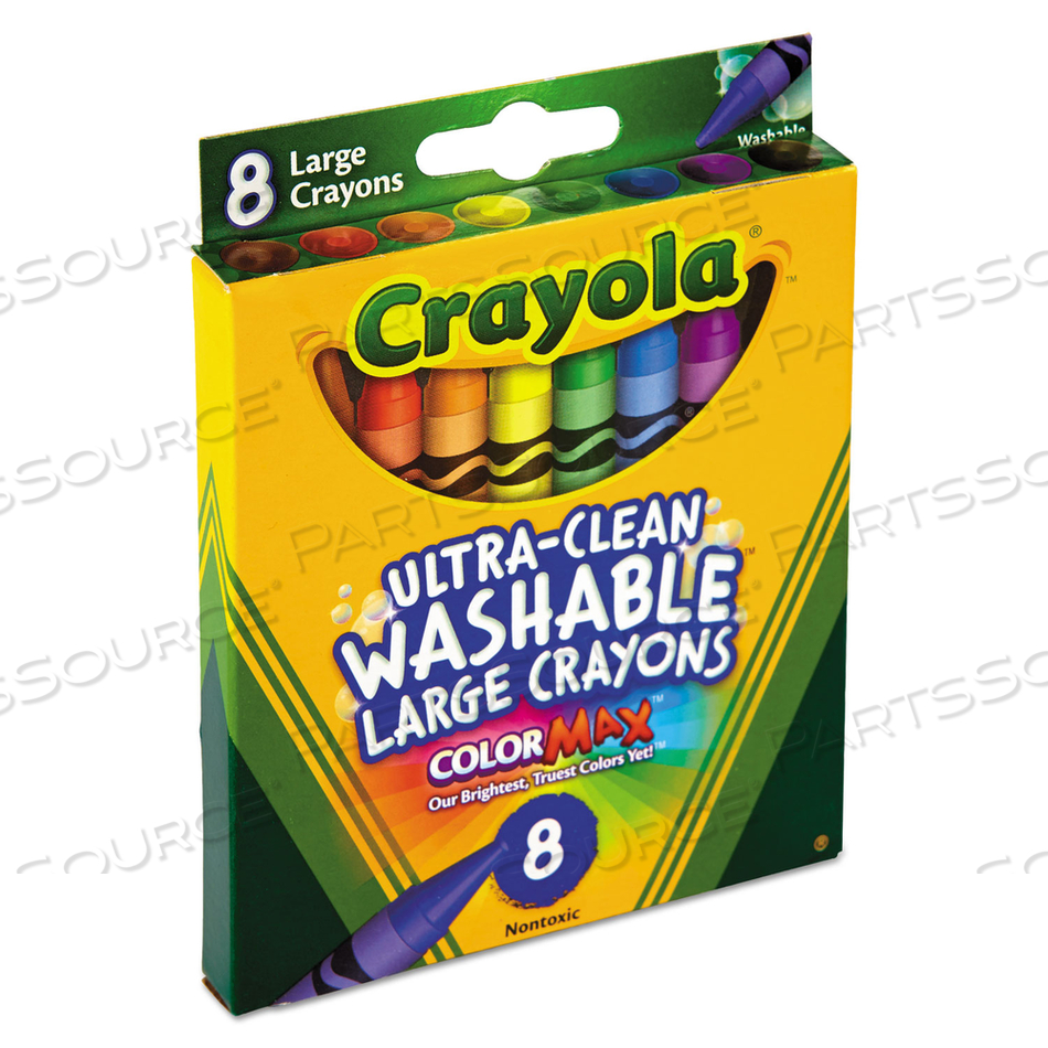 ULTRA-CLEAN WASHABLE CRAYONS, LARGE by Crayola