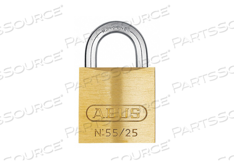 KEYED PADLOCK 15/32 IN RECTANGLE GOLD by Abus KEYED PADLOCK 15/32 IN RECTANGLE GOLD by Abus