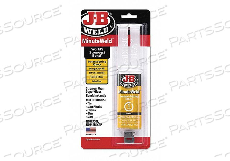 EPOXY ADHESIVE CLEAR 0.85 OZ SIZE by J-B Weld EPOXY ADHESIVE CLEAR 0.85 OZ SIZE by J-B Weld