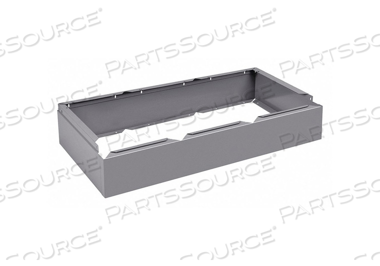 ASSEMBLED LOCKER BASE 15IN.D MEDIUM GRAY by Tennsco Corp.