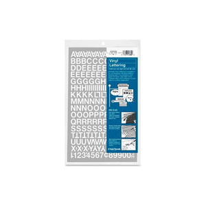 VINYL NUMBERS/LETTERS, 1/2"H, WHITE by Chartpak VINYL NUMBERS/LETTERS, 1/2"H, WHITE by Chartpak