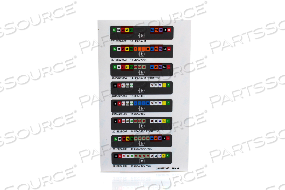 ACQUISITION LEAD WIRE LABEL SET by GE Medical Systems Information Technology (GEMSIT)