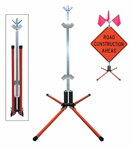 SIGN STAND RIGID STEEL 36 IN. by Dicke