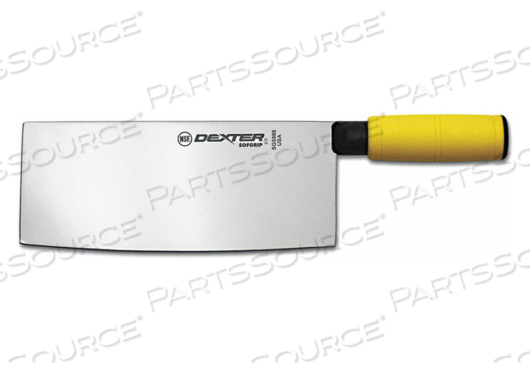 CHEF KNIFE YELLOW HANDLE 8 IN X 325 IN 