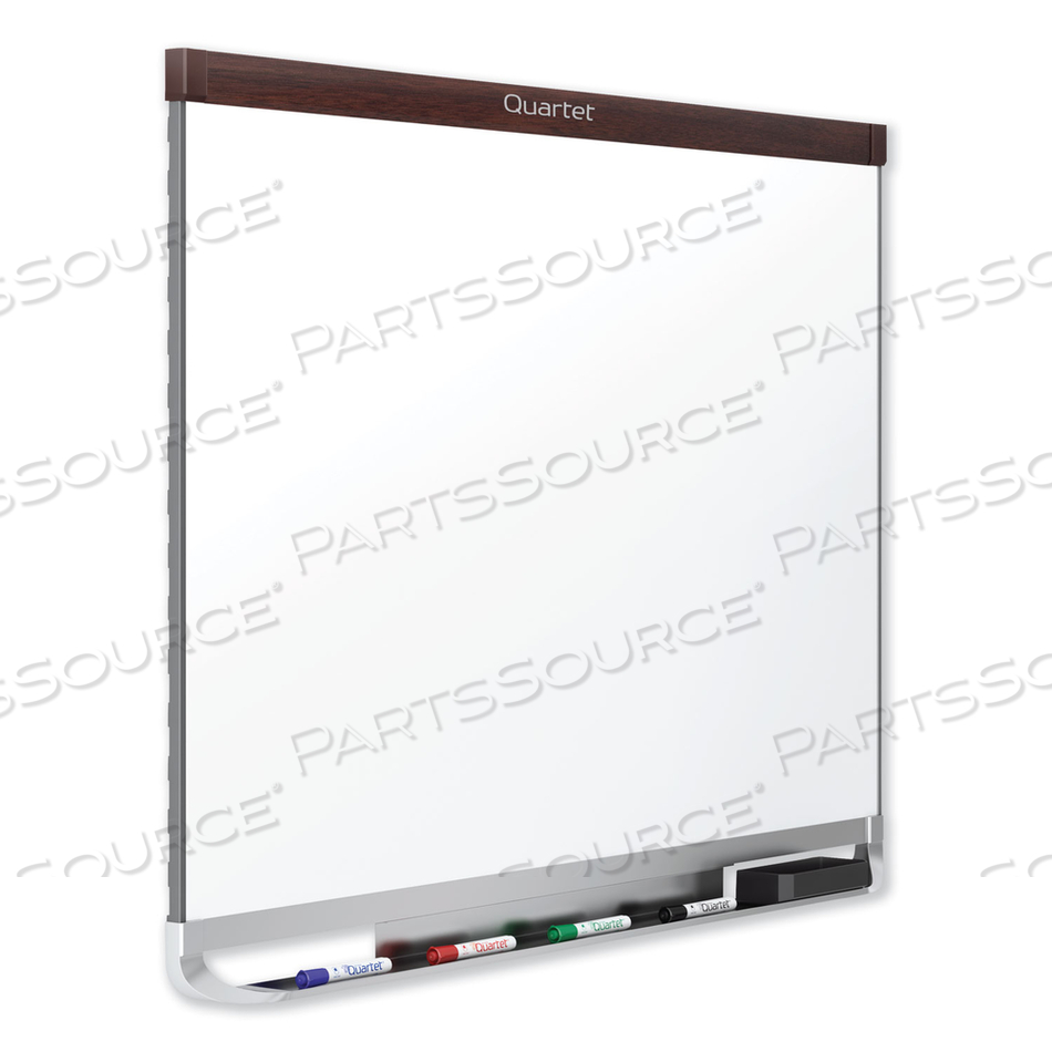 PRESTIGE 2 DURAMAX MAGNETIC PORCELAIN WHITEBOARD, 72 X 48, MAHOGANY FRAME 