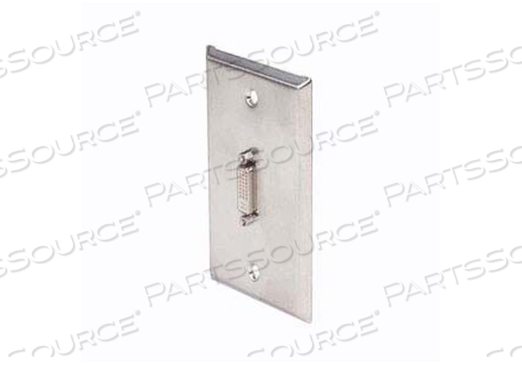 STAINLESS STEEL WALL PLATE WITH ONE FEMALE -FEMALE DVI ADAPTER by L-com, Inc.