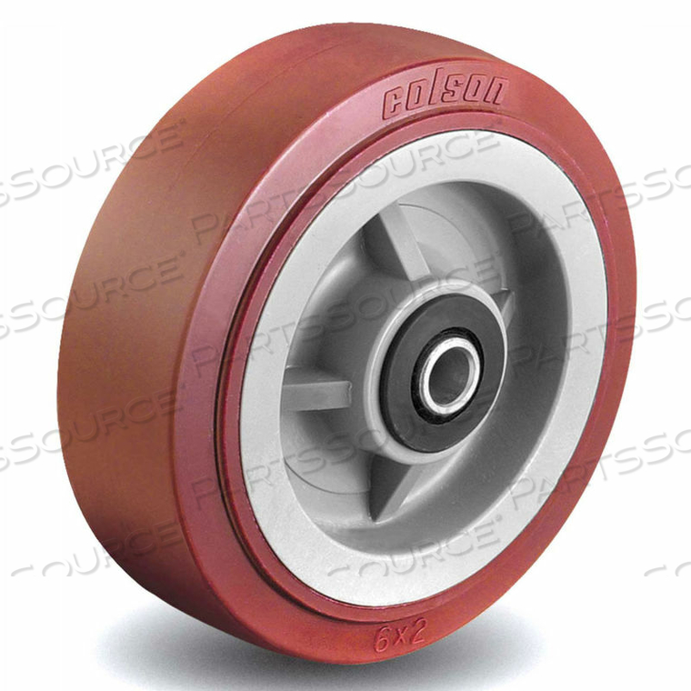 2 SERIES WHEEL - 5 X 2 POLYURETHANE/POLYOLEFIN 1/2 SS ROLLER BEARNG by Colson