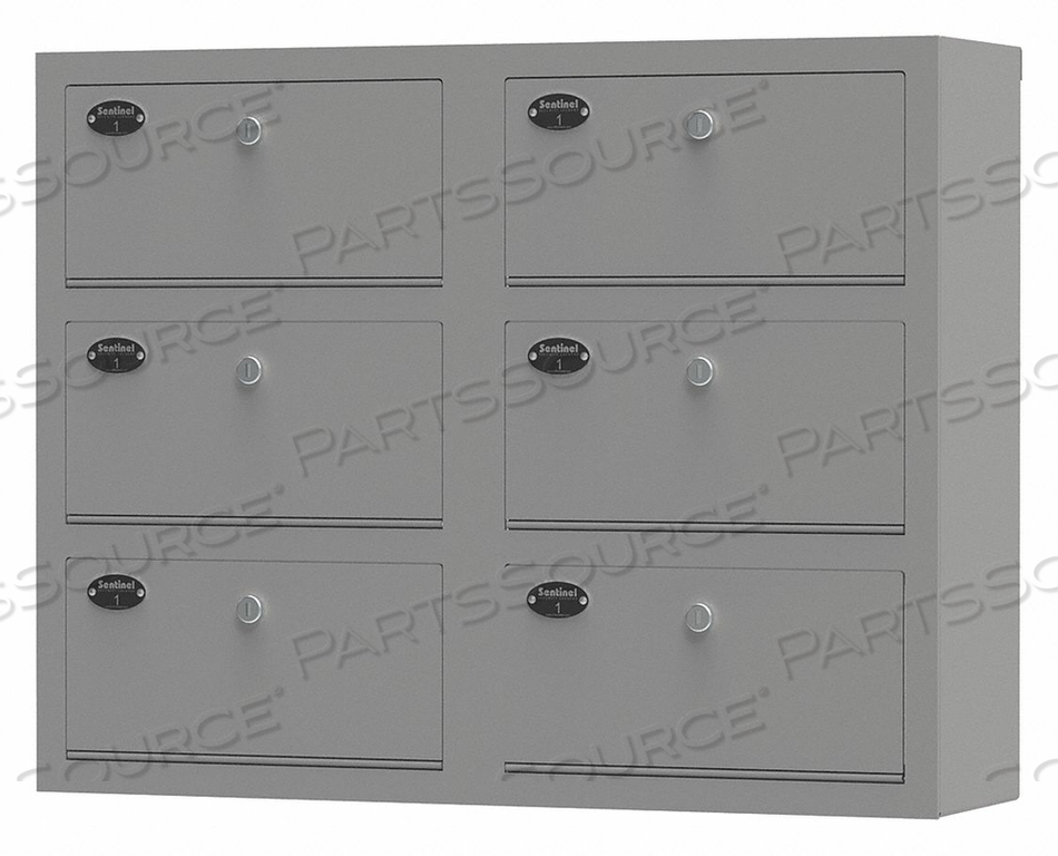 WEAPON STORAGE CABINET 22-3/4INH GRAY by Sentinel