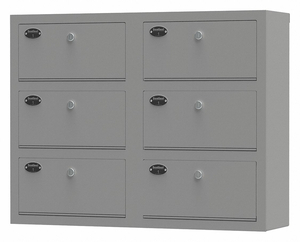 WEAPON STORAGE CABINET 22-3/4INH GRAY by Sentinel