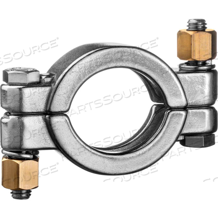 304 STAINLESS STEEL HIGH PRESSURE CLAMP WITH BOLT FOR QUICK CLAMP FITTINGS - FOR 3" TUBE 