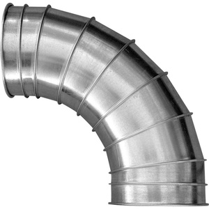 QF ELBOW 90 DEGREE 1.5 CLR, 5" DIA, GALVANIZED STEEL by Nordfab LLC QF ELBOW 90 DEGREE 1.5 CLR, 5" DIA, GALVANIZED STEEL by Nordfab LLC