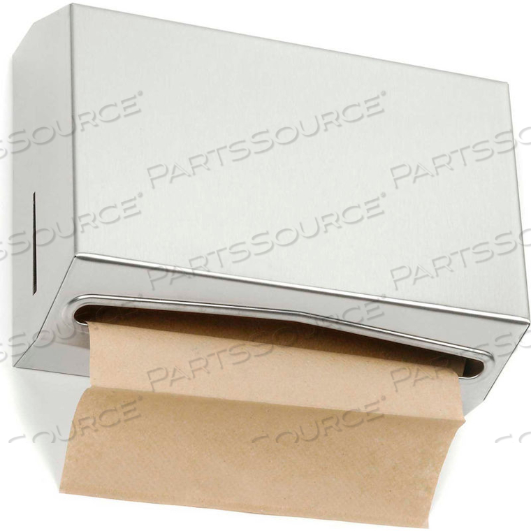 COMPACT FOLDED PAPER TOWEL DISPENSER, STAINLESS STEEL by Asi Group