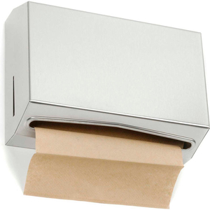COMPACT FOLDED PAPER TOWEL DISPENSER, STAINLESS STEEL by Asi Group