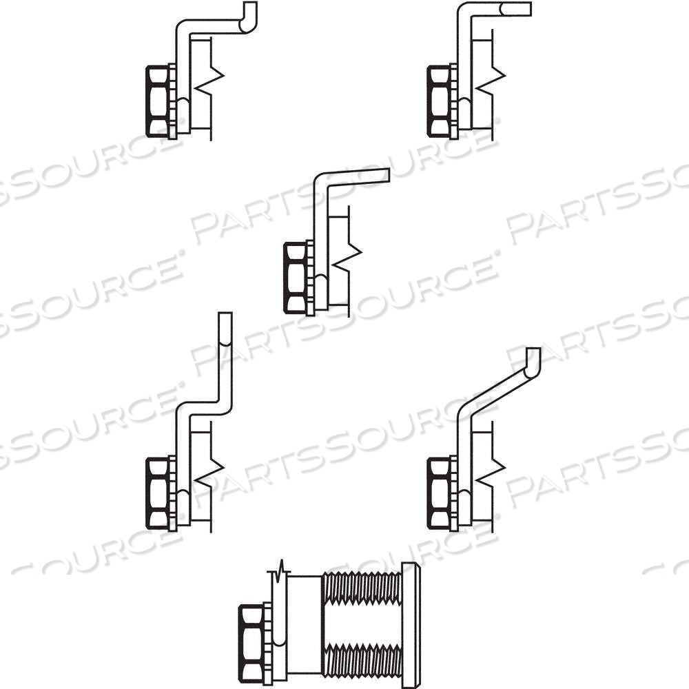 MAILBOX LOCK KIT, FOR 4C PEDESTAL MAILBOXES, HL1 KEYWAY by Approved Vendor