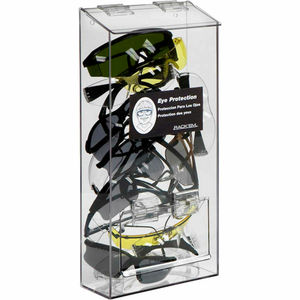 20 PAIR SAFETY GLASS DISPENSER, CLEAR ACRYLIC WITH LID AND DOOR, 7-3/4"L by Horizon Mfg Enterprises, Inc 20 PAIR SAFETY GLASS DISPENSER, CLEAR ACRYLIC WITH LID AND DOOR, 7-3/4"L by Horizon Mfg Enterprises, Inc