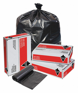 RECYCLED TRASH BAG 56 GAL. BLACK PK100 by Tough Guy