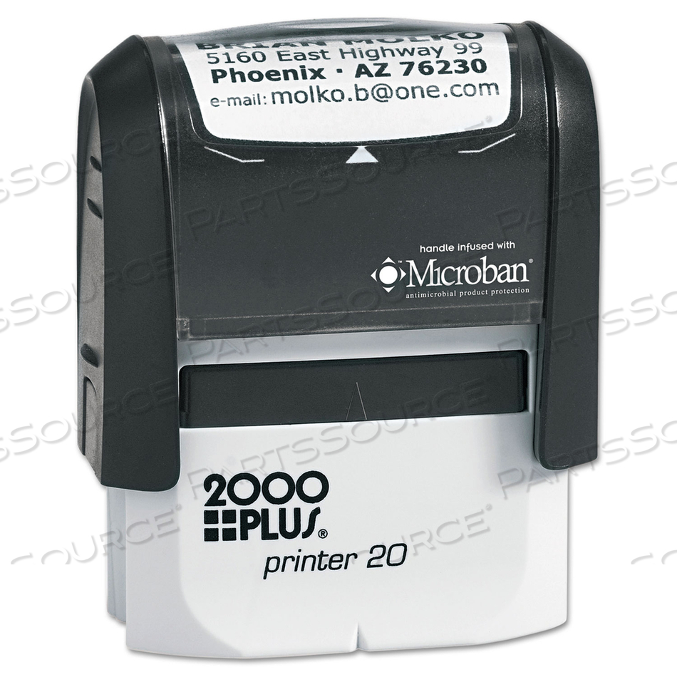 SELF-INKING CUSTOM MESSAGE STAMP, 0.25 X 1.38 