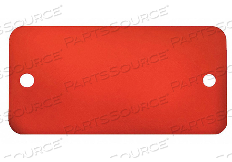 BLANK TAG RECTANGLE RED PK5 by C.H. Hanson