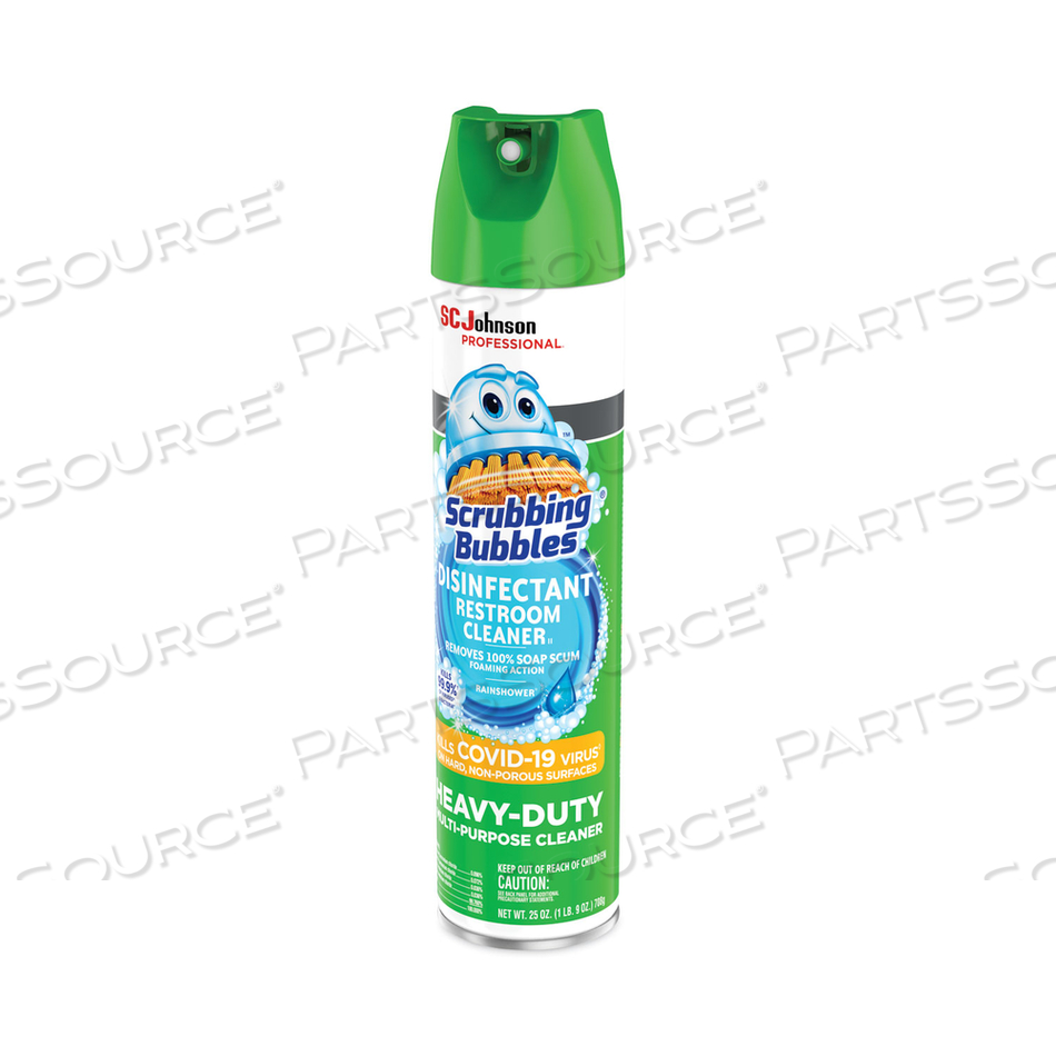 DISINFECTANT RESTROOM CLEANER II, RAIN SHOWER SCENT, 25 OZ AEROSOL SPRAY by Scrubbing Bubbles