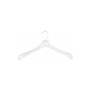 NAHANCO COAT HANGER W/SHORT HOOK-HEAVY WEIGHT, 17"L, BREAK RESISTANT, PKG QTY 100 by National Hanger Company Inc.