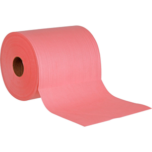 QUICK RAGS HEAVY DUTY JUMBO ROLL, RED, 475 SHEETS/ROLL, 1 ROLL/CASE by Fibematics Inc