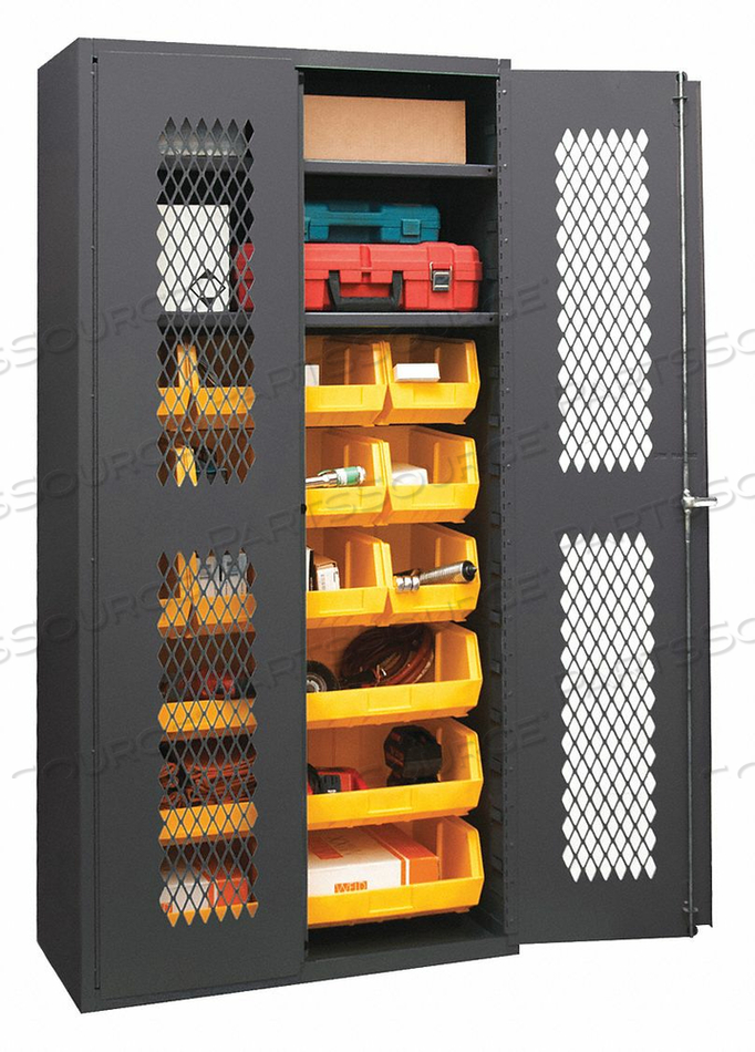 BIN CAB LOUVERED/SHELVING 72 H 36 W 18 D by Durham Manufacturing Company BIN CAB LOUVERED/SHELVING 72 H 36 W 18 D by Durham Manufacturing Company