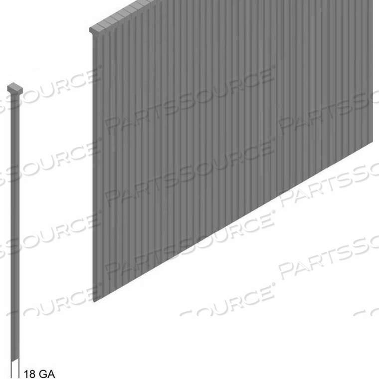 18 GAUGE STRAIGHT FINISH BRAD NAIL - 1-3/4" LENGTH - GALVANIZED STEEL - PKG OF 25000 by Prebena 18 GAUGE STRAIGHT FINISH BRAD NAIL - 1-3/4" LENGTH - GALVANIZED STEEL - PKG OF 25000 by Prebena