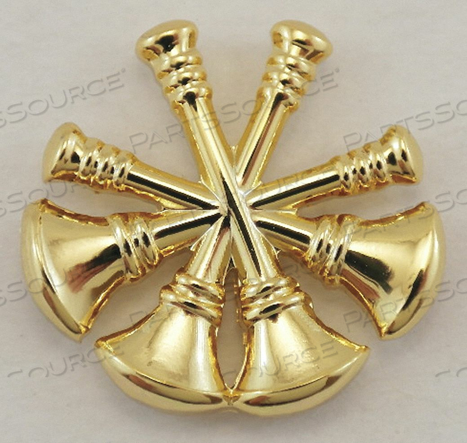 METAL RANK INSIGNIA FIRE BUGLES GOLD PR by Heros Pride METAL RANK INSIGNIA FIRE BUGLES GOLD PR by Heros Pride