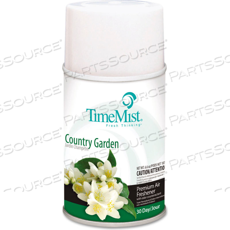 METERED FRAGRANCE DISPENSER REFILL COUNTRY GARDEN, 6.6 OZ AEROSOL 12/CASE by TimeMist