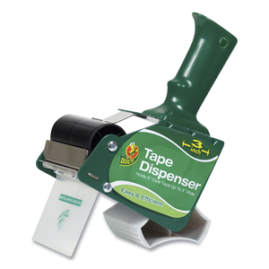 EXTRA-WIDE PACKAGING TAPE DISPENSER, 3" CORE, FOR ROLLS UP TO 3" X 54.6 YDS, GREEN by Duck