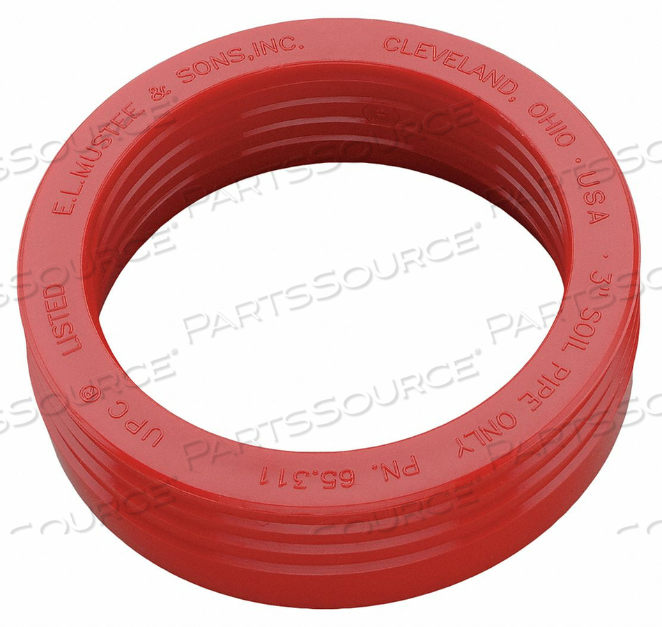 DRAIN SEAL RUBBER RED 3 IN by Mustee DRAIN SEAL RUBBER RED 3 IN by Mustee
