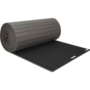 CHEERLEADING MAT 1-3/8" THICK 6' X 42' ROLL BLACK by Ez Flex Sport Mats