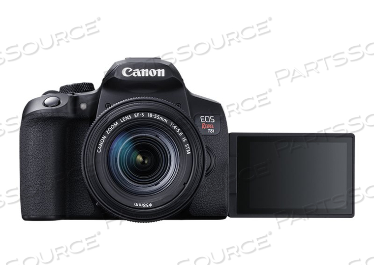 EOS REBEL T8I, DIGITAL CAMERA, SLR, 24.1 MP, APS-C, 4K / 24 FPS, 3X OPTICAL ZOOM EF-S 18-55MM IS STM LENS, WI-FI, BLUETOOTH by Canon (Consumer Electronics) EOS REBEL T8I, DIGITAL CAMERA, SLR, 24.1 MP, APS-C, 4K / 24 FPS, 3X OPTICAL ZOOM EF-S 18-55MM IS STM LENS, WI-FI, BLUETOOTH by Canon (Consumer Electronics)