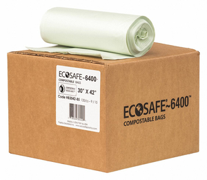 TRASH BAG 35 GAL. GREEN PK135 by Ecosafe-6400