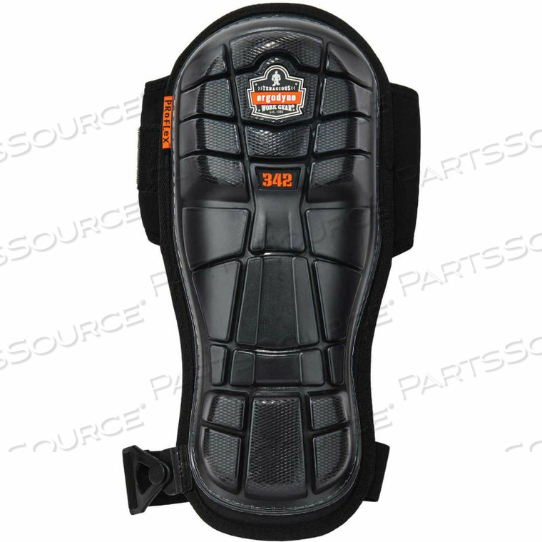 PROFLEX 342 INJECTED GEL KNEE PADS, EXTRA LONG CAP, BLACK by Ergodyne