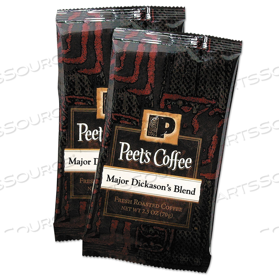 COFFEE PORTION PACKS, MAJOR DICKASON'S BLEND, 2.5 OZ FRACK PACK by Peet's Coffee & Tea COFFEE PORTION PACKS, MAJOR DICKASON'S BLEND, 2.5 OZ FRACK PACK by Peet's Coffee & Tea