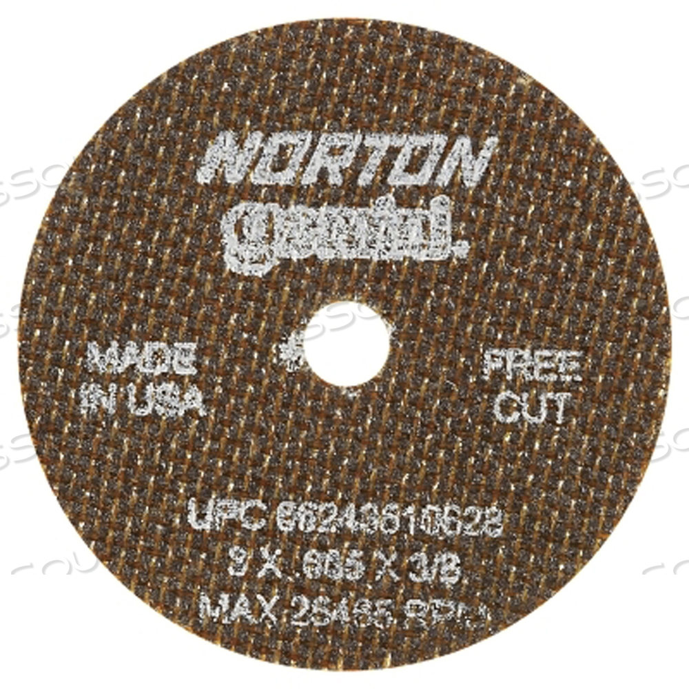 CUTOFF WHEEL GEMINIFREECUT 3 X.035 X3/8 by Norton | Saint-Gobain Abrasives