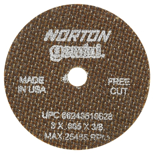 CUTOFF WHEEL GEMINIFREECUT 3 X.035 X3/8 by Norton | Saint-Gobain Abrasives