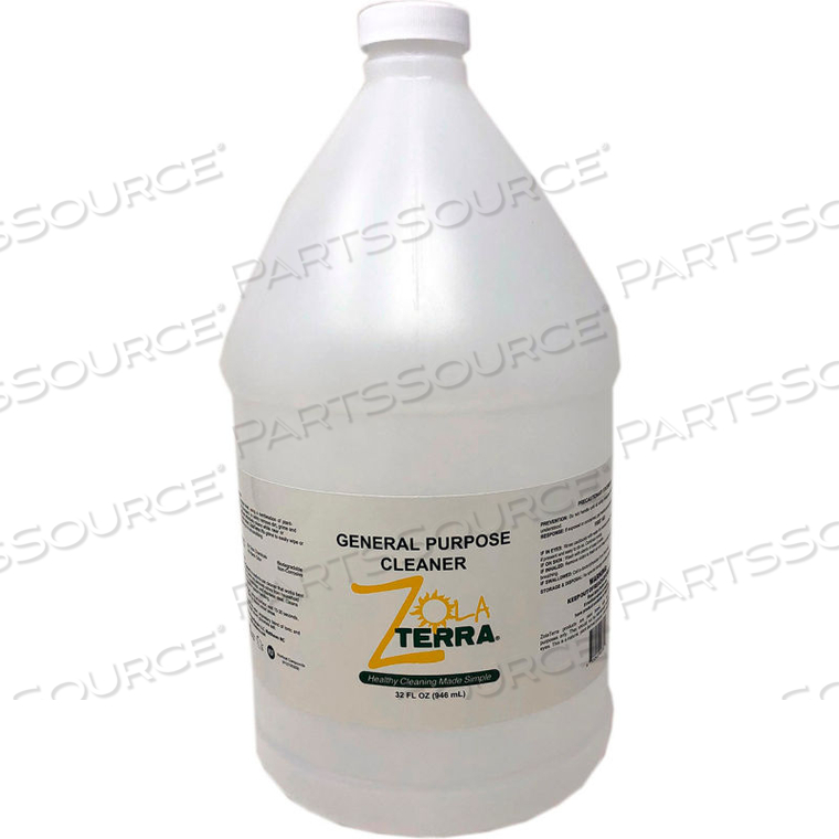 ZOLATERRA GENERAL PURPOSE CLEANER, GALLON BOTTLE, 4 BOTTLES by Super Simple LLC ZOLATERRA GENERAL PURPOSE CLEANER, GALLON BOTTLE, 4 BOTTLES by Super Simple LLC