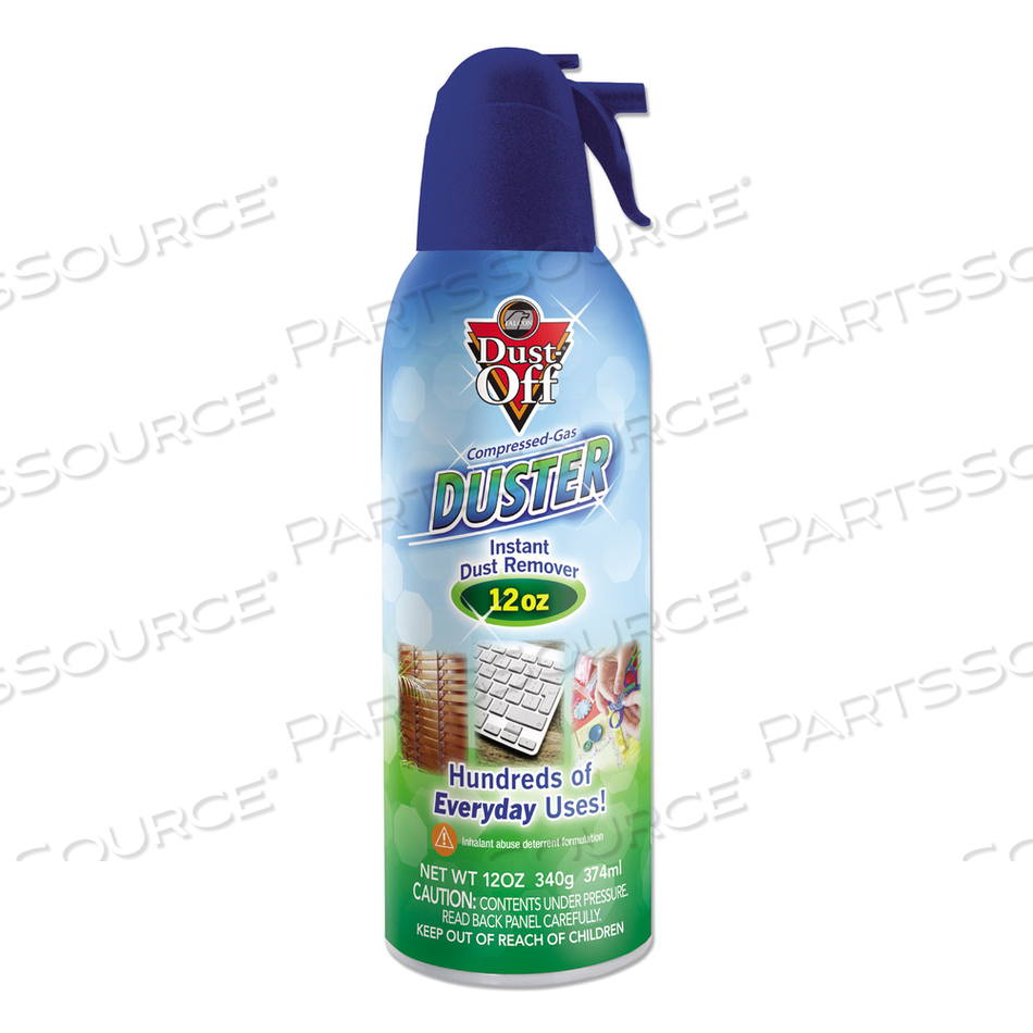 DISPOSABLE COMPRESSED AIR DUSTER, 12 OZ CAN 