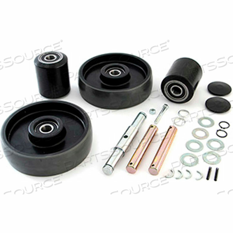 COMPLETE WHEEL KIT FOR MANUAL PALLET JACK - FITS ULINE MODEL # H-4123 by GPS - Generic Parts Service COMPLETE WHEEL KIT FOR MANUAL PALLET JACK - FITS ULINE MODEL # H-4123 by GPS - Generic Parts Service
