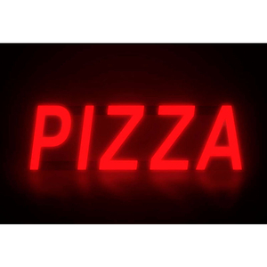 MYSTIGLO PIZZA LED SIGN - 19"W X 5"H by CM Global