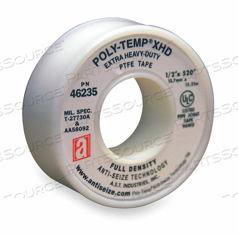 THREAD SEALANT TAPE 1/2 IN W 520 IN L by Anti-Seize Technology