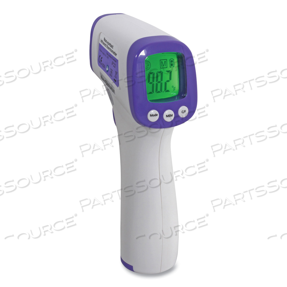 NON-CONTACT INFRARED THERMOMETER, DIGITAL, WHITE 