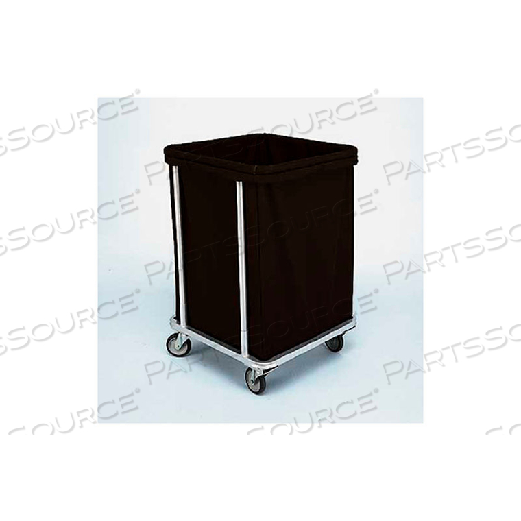 LAUNDRY CART HD CLOTH 22"L X 22"W X 32-1/2"H, 6 BUSHEL, BLACK 