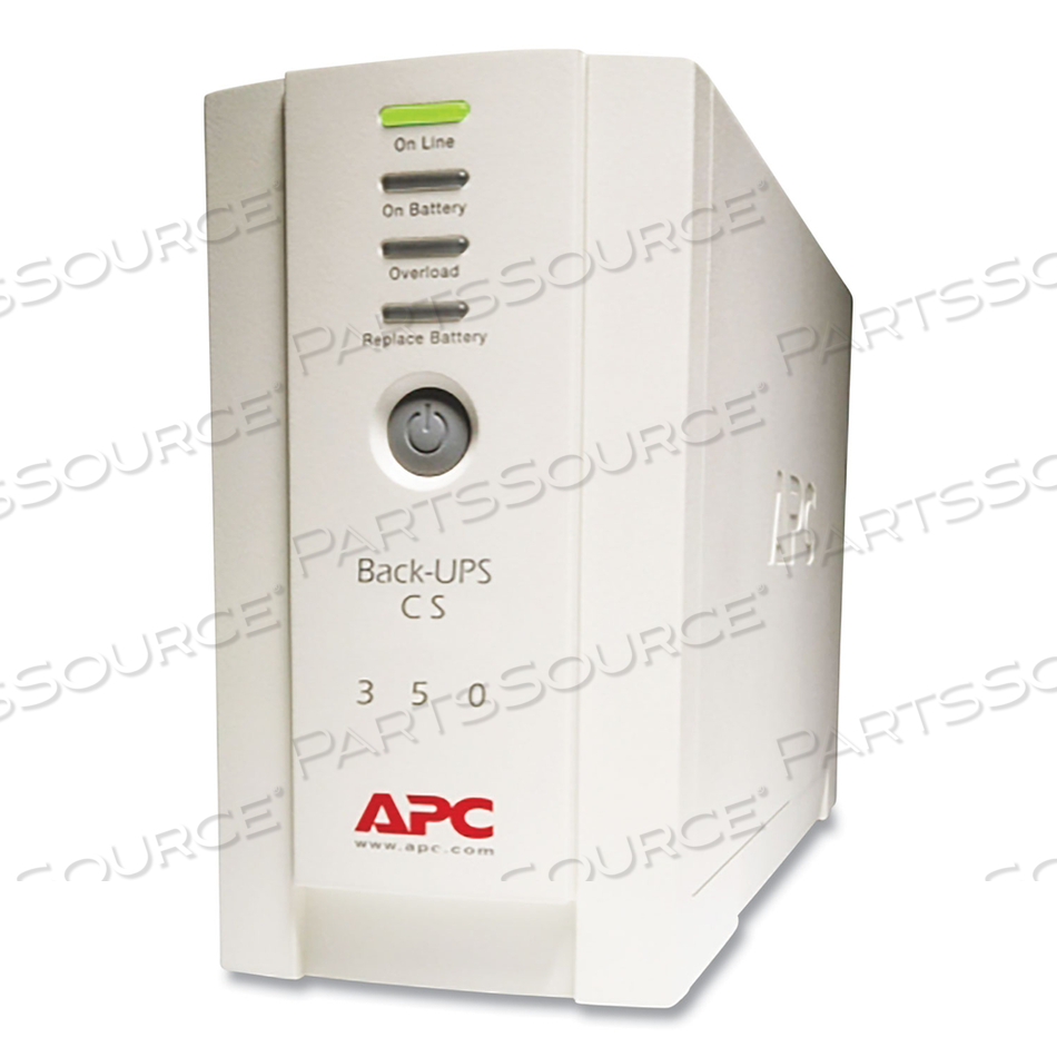 BK350 BACK-UPS CS BATTERY BACKUP SYSTEM, 6 OUTLETS, 350 VA, 1,020 J by APC / American Power Conversion BK350 BACK-UPS CS BATTERY BACKUP SYSTEM, 6 OUTLETS, 350 VA, 1,020 J by APC / American Power Conversion