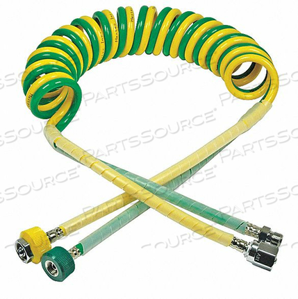 10’ SPIRAL HOSE SET, OM X DISS 