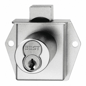 DEADBOLT CABINET LOCK SATIN CHROME by Best DEADBOLT CABINET LOCK SATIN CHROME by Best